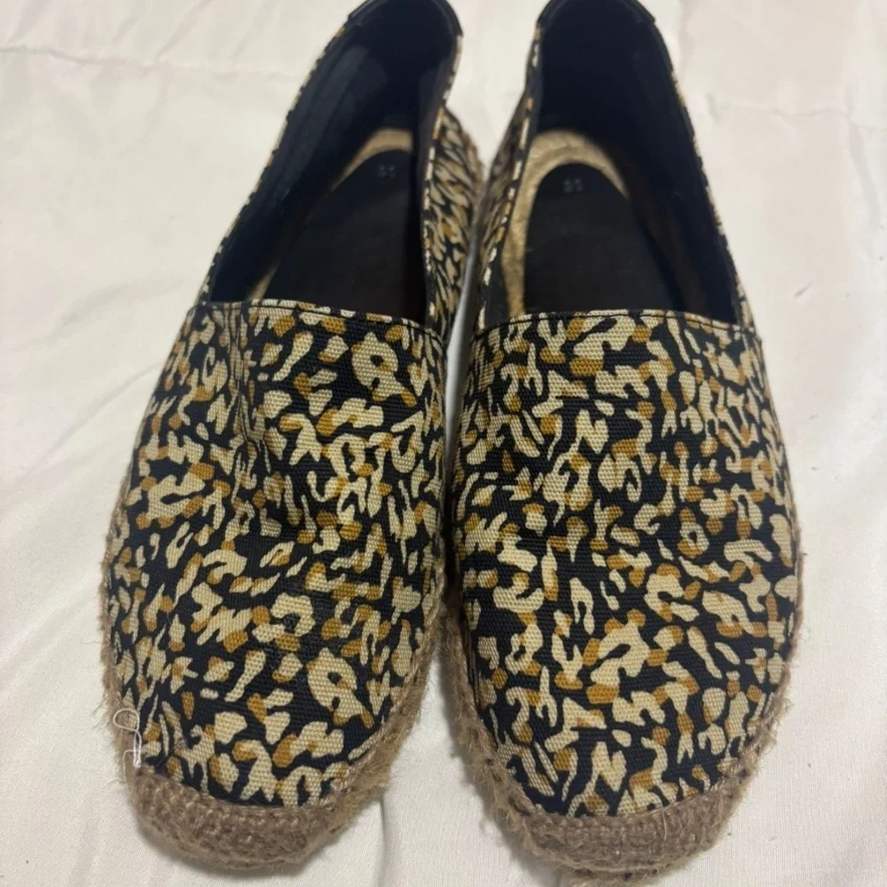 Saint Laurent Leopard-Print Canvas Flat Espadrilles Women’s - NEIMAN MARCUS